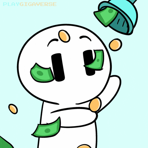Make It Rain Money GIF by Playgigaverse