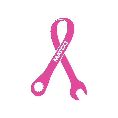 Breast Cancer Ribbon Sticker by Matco Tools
