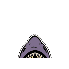 Shark Jaws Sticker by PODIUM