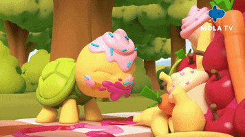 Animation Eat GIF by Mola TV Kids