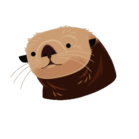 Sea Otter Ocean Sticker by Monterey Bay Aquarium