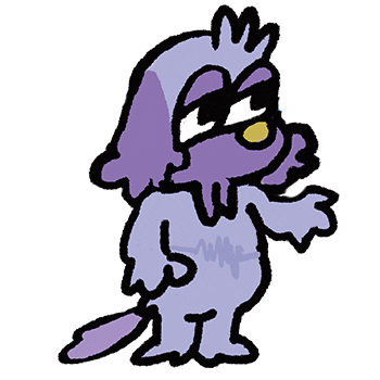 Dog Guitar Sticker by SUSU by Ikkyu Nakajima