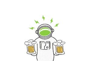 Casco Cervanauta Astronauta Fiestacervezagc Fiestacerveza Sticker