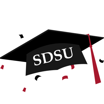 San Diego State University Grad Sticker by SDSU