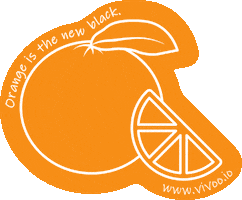 Water Orange Sticker by Vivoo