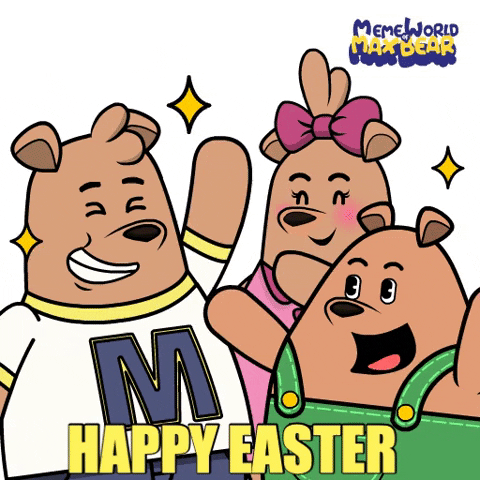 Friends Easter GIF by Meme World of Max Bear