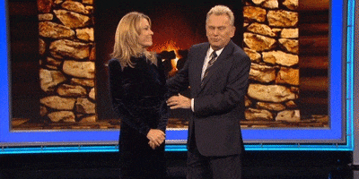 pat sajak hugging GIF by Wheel of Fortune