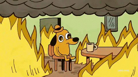 This Is Fine Dog GIFs - Get the best GIF on GIPHY