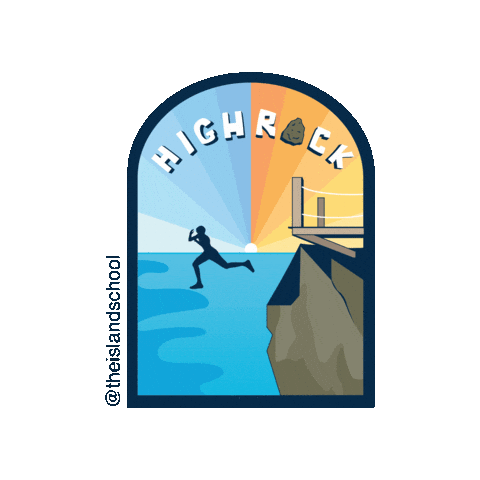 The Island School Sticker