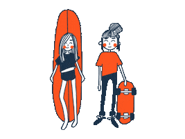 Skate Surf Sticker