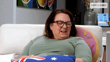 Shocked Watching Tv GIF by Gogglebox Australia