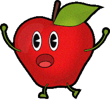 Apple Fruit Sticker by Heldeep Records