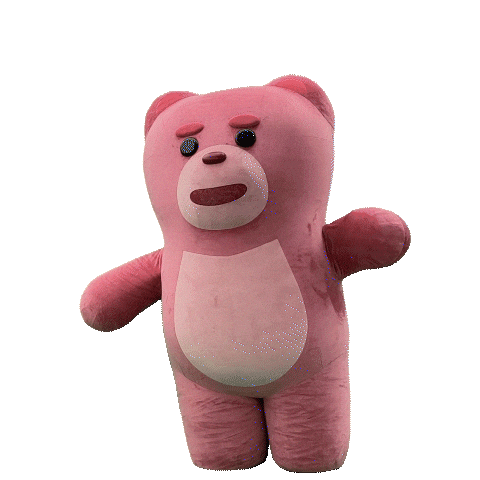 Pink Bear Sticker