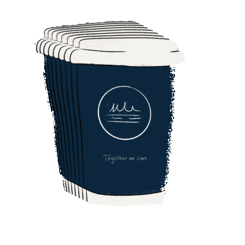 Cafe Cup Sticker by HatHats Coffee