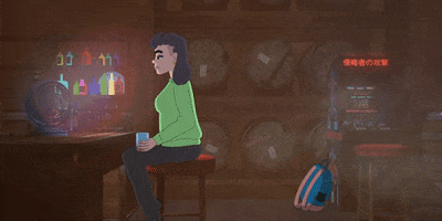 Video Games Drinking GIF by Myles Hi