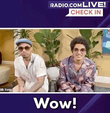 Bruno Mars Wow GIF by Audacy - Find & Share on GIPHY