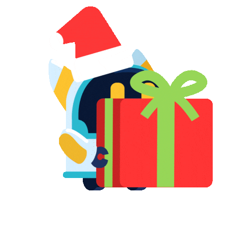 Christmas Robot Sticker by Valearnis