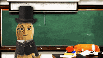 mr peanut teacher GIF