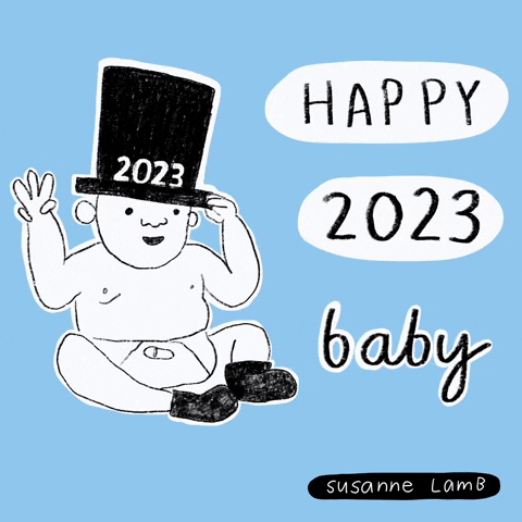 New Year Baby GIF by Susanne Lamb