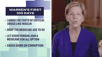 Elizabeth Warren Medicare For All GIF