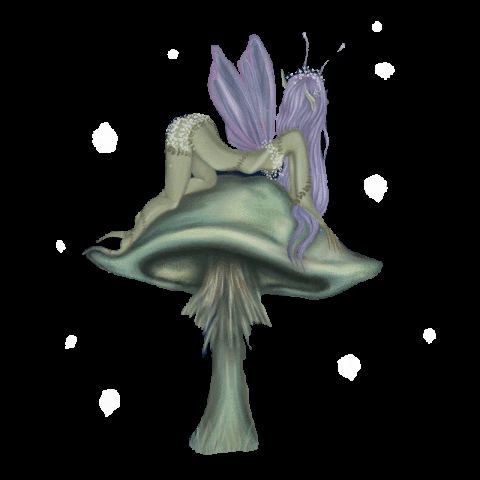 ohbellabee magic mushroom fairy witchy GIF