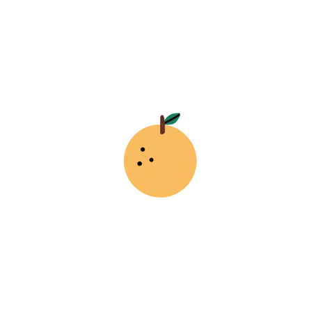 eladoodles yellow orange fruit doodles GIF