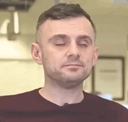 Celebrity gif. Gary Vaynerchuk raises his eyebrows in judgmental surprise as he looks away as if to say, “Ummm ok.”