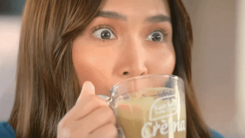 Kathryn Bernardo Drinking GIF by San Mig Coffee - Find & Share on GIPHY