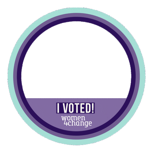 Vote Voting Sticker by Women4Change Indiana