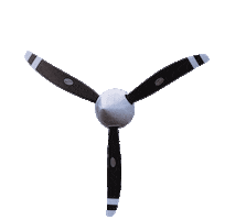 Plane Rotate Sticker by European Flight Academy