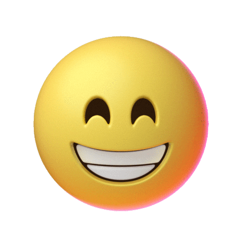 Happy 3D Sticker by Emoji