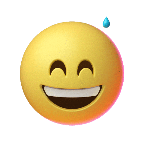 Happy Sweat Sticker by Emoji for iOS & Android | GIPHY