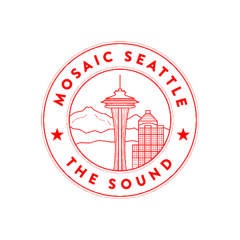 The Sound Seattle Sticker by mosaicsea