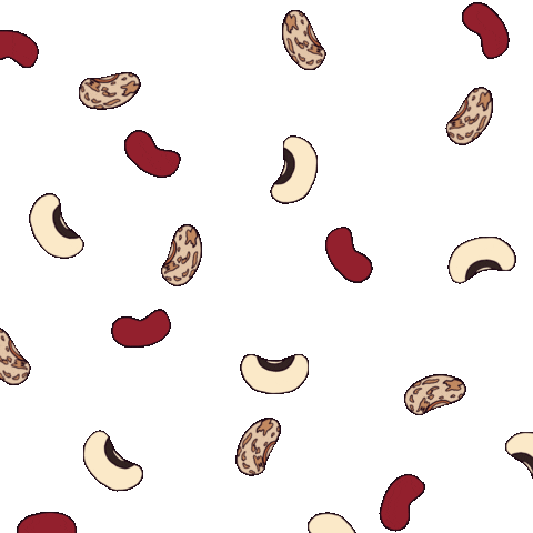 Beans Raining Sticker