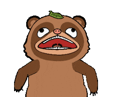 Tanuki Omg Sticker