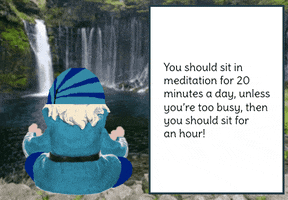Gnome Meditating GIF