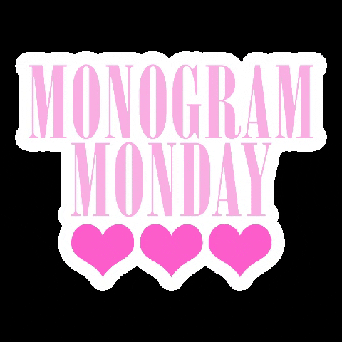 Monogram Monogrammonday GIF by UnitedMonograms