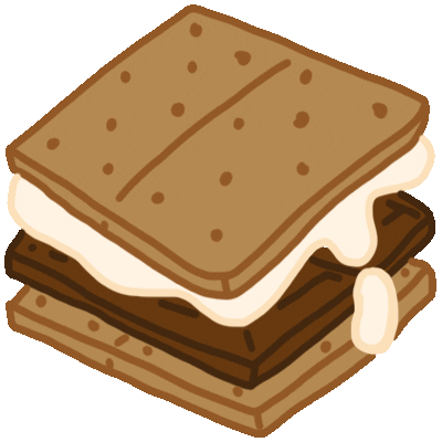 Graham Cracker Smores Sticker by Vienna Pitts for iOS & Android | GIPHY