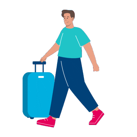 Travel Suitcase Sticker by Deutsche Familienversicherung