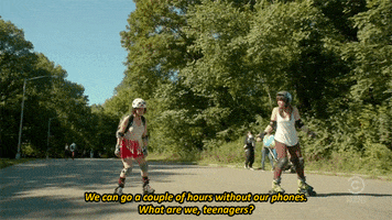 rollerblading comedy central GIF