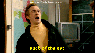 Image result for back of the net gif