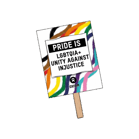 Pride Sticker by Oxfam GB