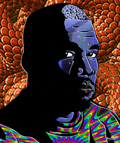 Kanye West Cartoon GIF by PEEKASSO