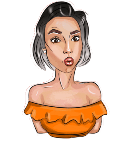 Girl Wow Sticker