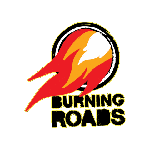 Burning Roads Sticker