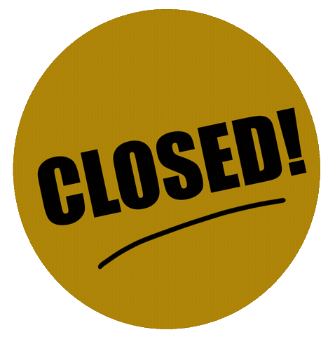 Closed Sticker by Goodman