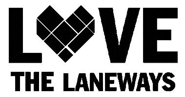 Lovethelaneways Sticker by The Laneway Project