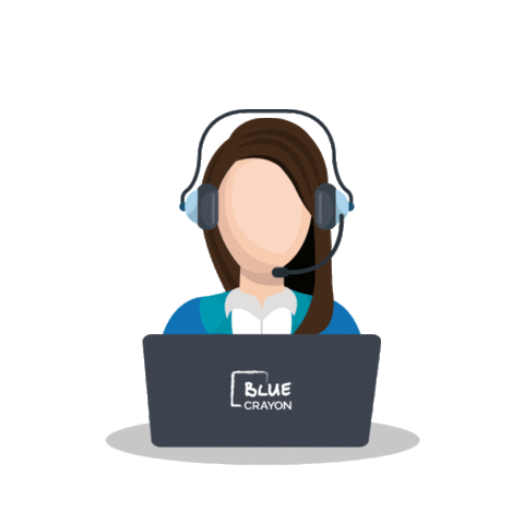 Blue Crayon llc Sticker