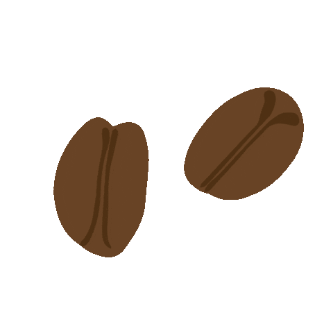 Coffee Beans Sticker by Augustus Gelatery