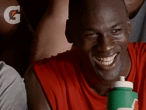 Happy Michael Jordan Gif By Gatorade Find Share On Giphy